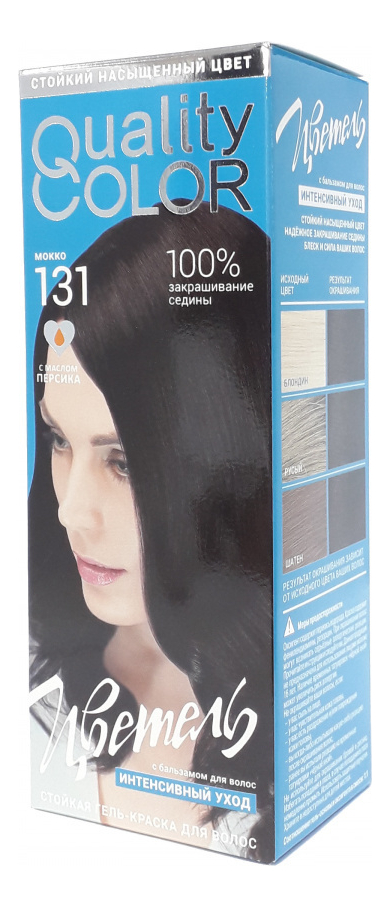 

Стойкая гель-краска для волос Vital Quality Color: 131 Мокко, Стойкая гель-краска для волос Vital Quality Color