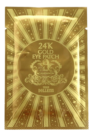 

Патчи гидрогелевые для области вокруг глаз с 24К золотом Urban Dollkiss Agamemnon 24K Gold Hydrogel Eye Patch 2,8г