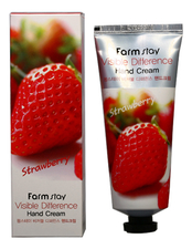 Farm Stay Крем для рук с экстрактом клубники Visible Difference Hand Cream Strawberry 100г