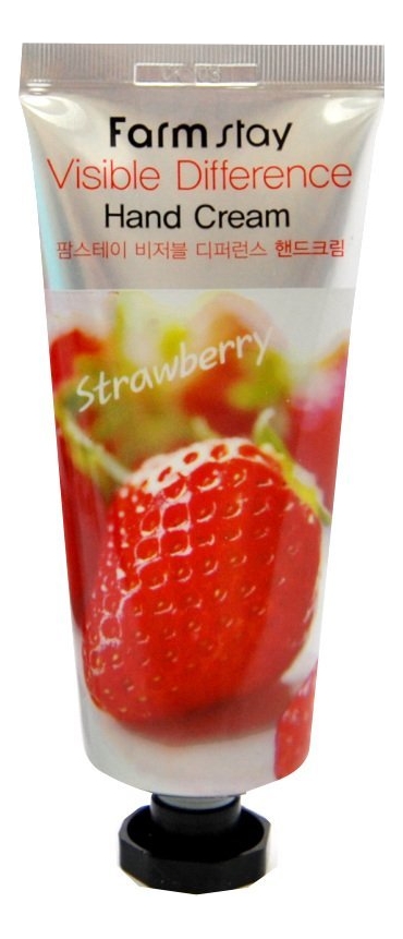 цена Крем для рук с экстрактом клубники Visible Difference Hand Cream Strawberry 100г