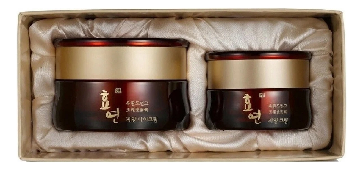 Набор антивозрастной Hyo Yeon Jayang Cream (крем для лица 50мл + крем для кожи вокруг глаз 15мл) подарочный набор hyo yeon jayang cream set welcos