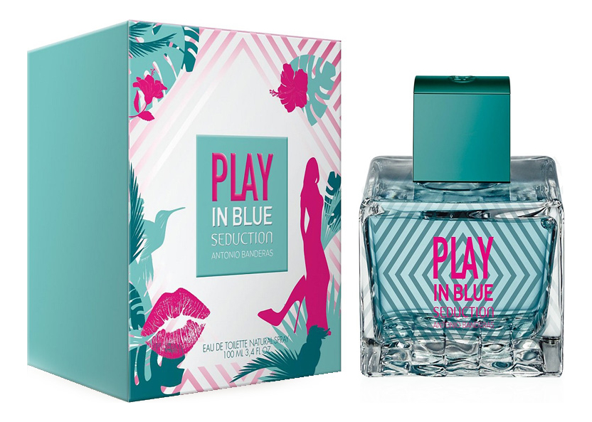 

Antonio Banderas Play In Blue Seduction For Women: туалетная вода 80мл, Antonio Banderas Play In Blue Seduction For Women