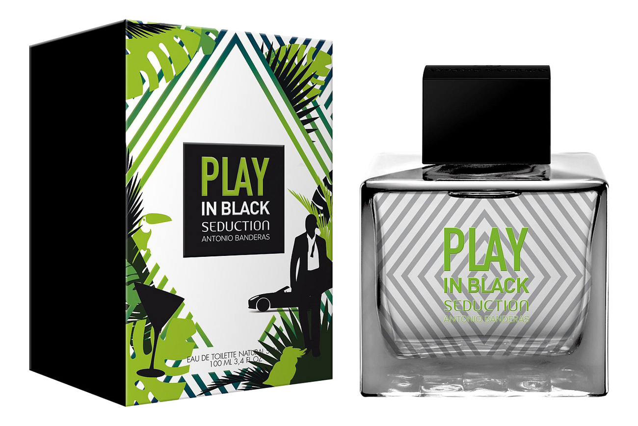 

Antonio Banderas Play Seduction In Black: туалетная вода 100мл, Antonio Banderas Play Seduction In Black