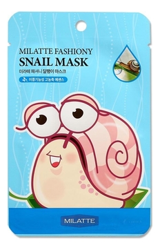 Маска тканевая для лица с экстрактом слизи улитки Fashiony Snail Mask Sheet 21г