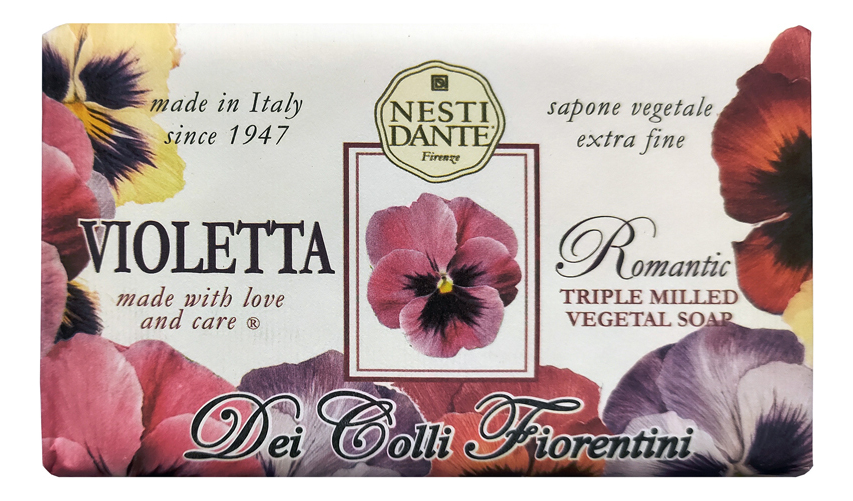 

Мыло Dei Colli Fiorentini Romantic Violetta Soap 250г (романтичная фиалка)