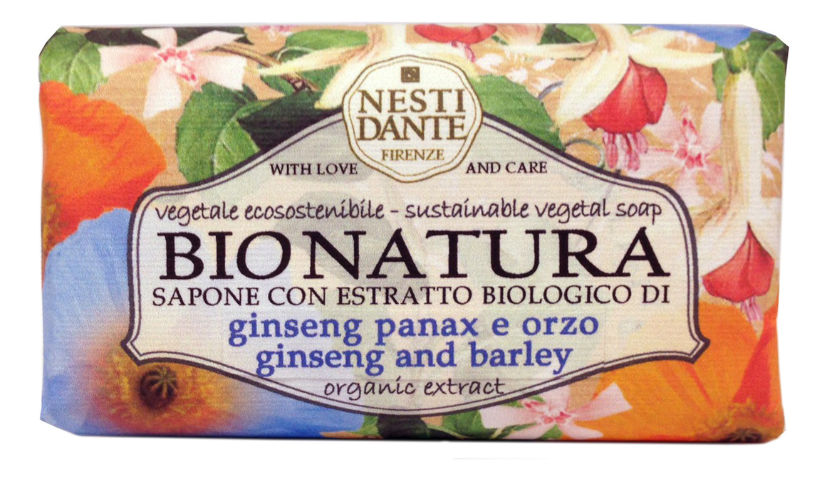 

Мыло Bionatura Ginseng & Barley Soap 250г (женьшень и ячмень)