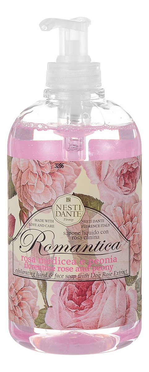 

Жидкое мыло Romantica Florentine Rose & Peony 500мл (флорентийская роза и пион)