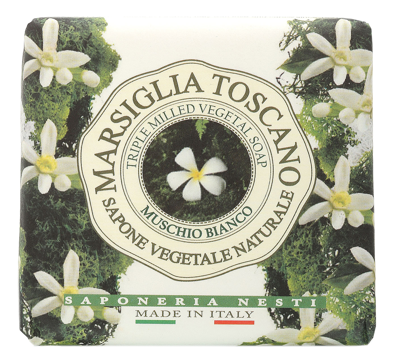 

Мыло Marsiglia Toscano Muschio Bianco Soap 200г (мучо бьянко)