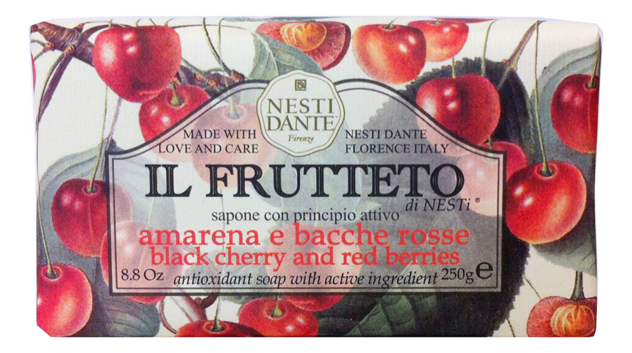 

Мыло Il Frutteto Black Cherry & Red Berries Soap 250г (черешня и красные ягоды)