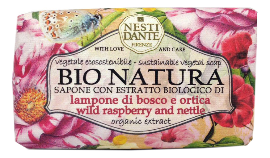 

Мыло Bionatura Wild Raspberry & Nettle Soap 250г (малина и крапива)