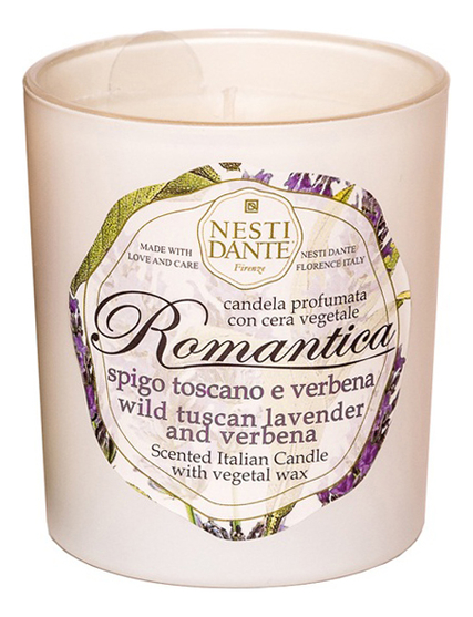 Ароматическая свеча Romantica Wild Tuscan Lavender &amp; Verbena 160г (дикая тосканская лаванда и вербена) от Randewoo