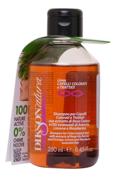 Шампунь для окрашенных волос с экстрактом красного шиповника Natura Shampoo For Colored & Treated Hair With Rose Berries 250мл