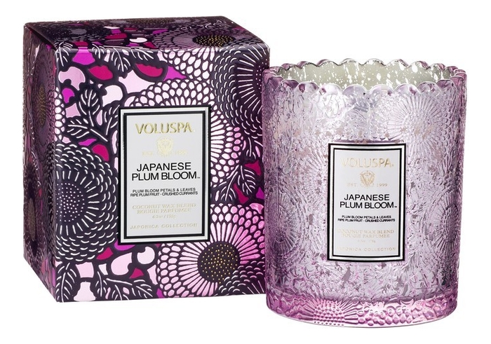 Ароматическая свеча Japanese Plum Bloom (японская слива): свеча в подарочной упаковке 175г