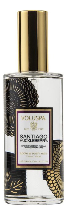 Ароматический спрей для дома и тела Santiago Huckleberry 100мл (черника и ваниль) от Randewoo