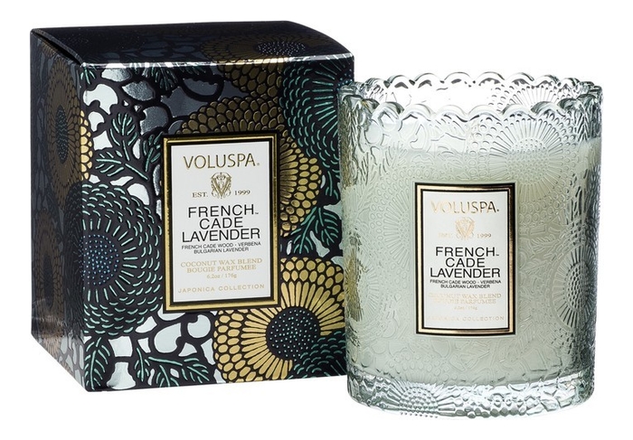 

Ароматическая свеча French Cade Lavender (лаванда и вербена): свеча в подарочной коробке 255г, Ароматическая свеча French Cade Lavender (лаванда и вербена)