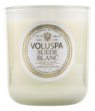 VOLUSPA Ароматическая свеча Suede Blanc (белая замша)