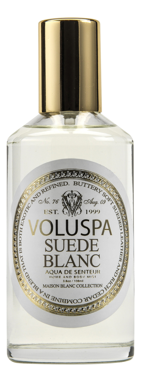 

Ароматический спрей для дома и тела Suede Blanc 108мл (белая замша)