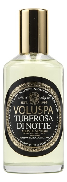 

Ароматический спрей для дома и тела Tuberosa Di Notte 108мл (тубероза и нектар агавы)
