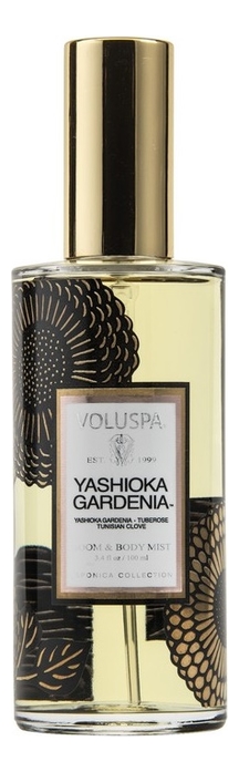 Ароматический спрей для дома и тела Yashioka Gardenia 100мл (гардения и тубероза)