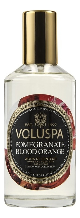 

Ароматический спрей для дома и тела Pomegranate Blood Orange 112мл (красный апельсин и гранат)
