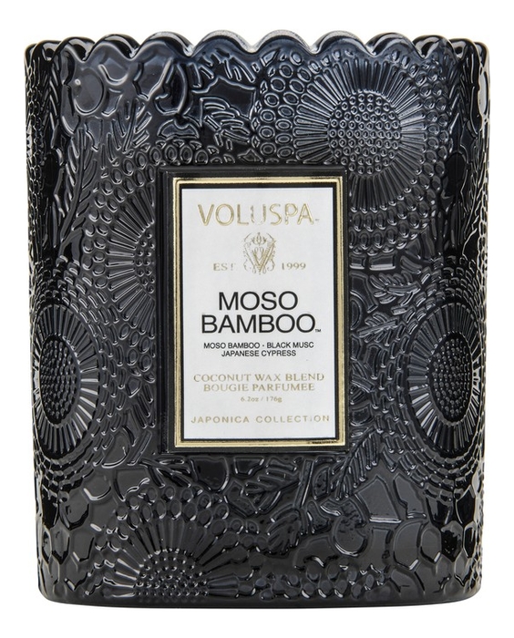 

Ароматическая свеча Moso Bamboo (бамбук мосо): свеча в стеклянном подсвечнике 453г, Ароматическая свеча Moso Bamboo (бамбук мосо)