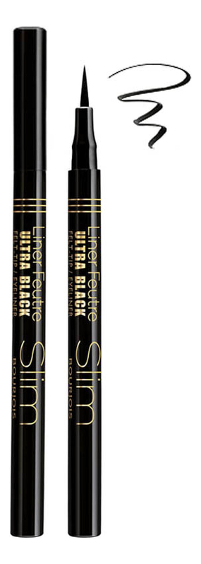 

Жидкая подводка для глаз Liner Feutre Slim 0,8мл: 17 Ultra Black, Жидкая подводка для глаз Liner Feutre Slim 0,8мл