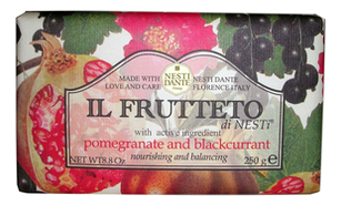

Мыло Il Frutteto Pomegranate & Blackcurrant Soap (гранат и черная смородина): Мыло 250г, Мыло Il Frutteto Pomegranate & Blackcurrant Soap (гранат и черная смородина)