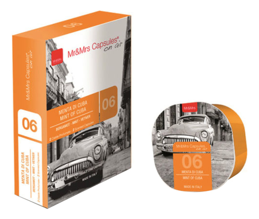 

Аромакапсула Mr & Mrs Capsules On Air: 06 Mint Of Cuba, Аромакапсула Mr & Mrs Capsules On Air