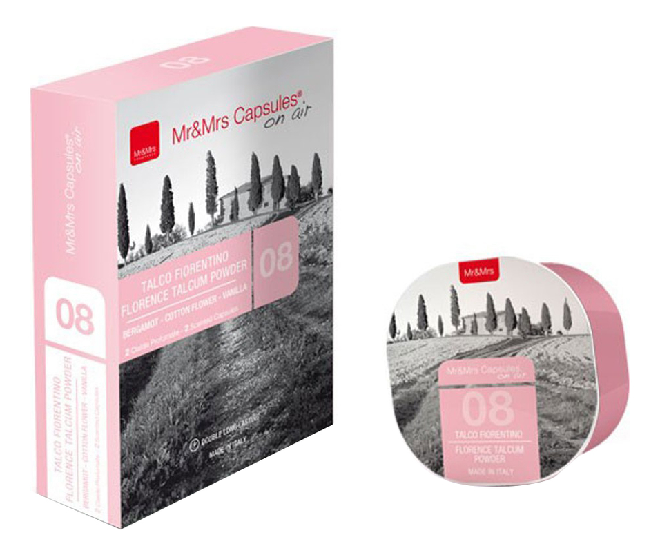 

Аромакапсула Mr & Mrs Capsules On Air: 08 Florence Talcum Powder, Аромакапсула Mr & Mrs Capsules On Air