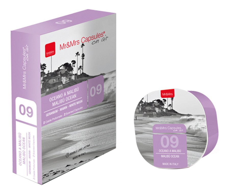 

Аромакапсула Mr & Mrs Capsules On Air: 09 Malibu Ocean, Аромакапсула Mr & Mrs Capsules On Air