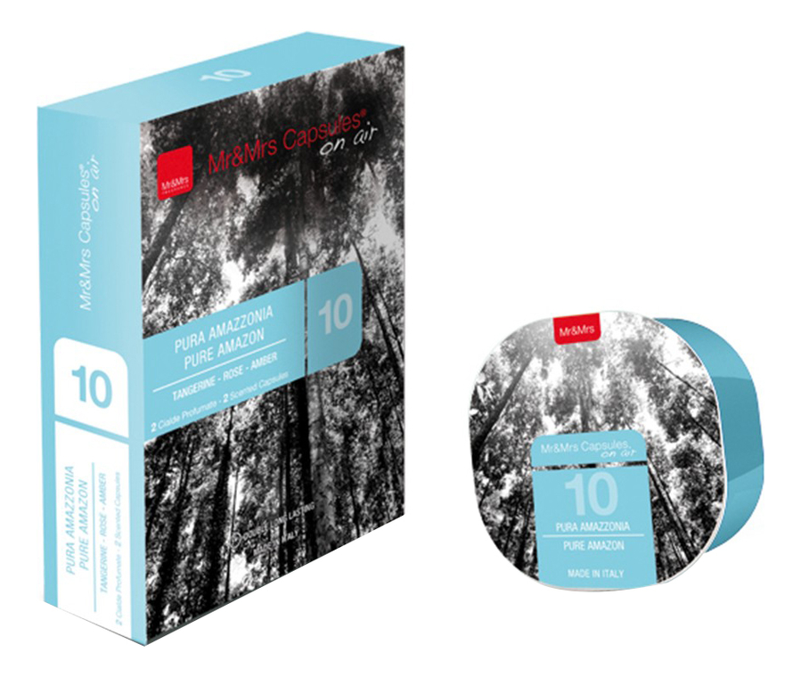 

Аромакапсула Mr & Mrs Capsules On Air: 10 Pura Amazzonia, Аромакапсула Mr & Mrs Capsules On Air