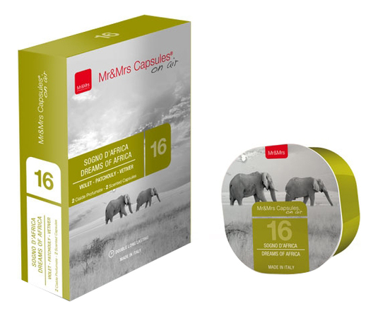 

Аромакапсула Mr & Mrs Capsules On Air 2шт: 16 Dreams Of Africa, Аромакапсула Mr & Mrs Capsules On Air