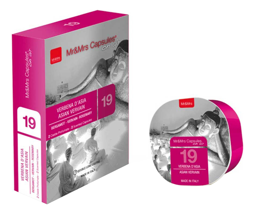 

Аромакапсула Mr & Mrs Capsules On Air 2шт: 19 Asian Vervain, Аромакапсула Mr & Mrs Capsules On Air