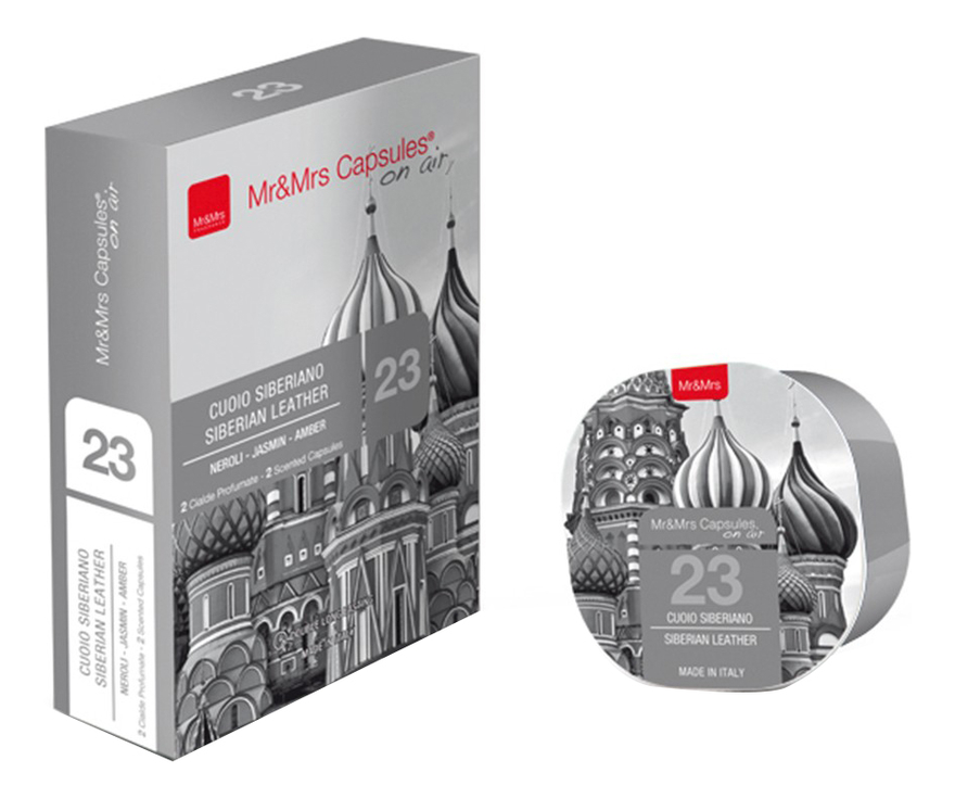 

Аромакапсула Mr & Mrs Capsules On Air 2шт: 23 Siberian Leather, Аромакапсула Mr & Mrs Capsules On Air