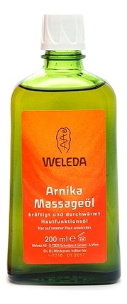 Купить Масло для тела массажное с экстрактом арники Arnica Massage Oil: Масло 200мл, Weleda