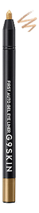 

Карандаш для глаз гелевый First Auto Gel Eye Liner 0,5г: 05 Gold Shine, Карандаш для глаз гелевый First Auto Gel Eye Liner 0,5г