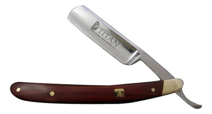 

Опасная бритва Красное дерево с Мадагаскара (одна сторона медь, арт. TR-010)