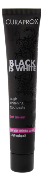 Отбеливающая зубная паста Black Is White 90мл (лайм) от Randewoo