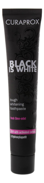 

Отбеливающая зубная паста Black Is White 90мл (лайм)