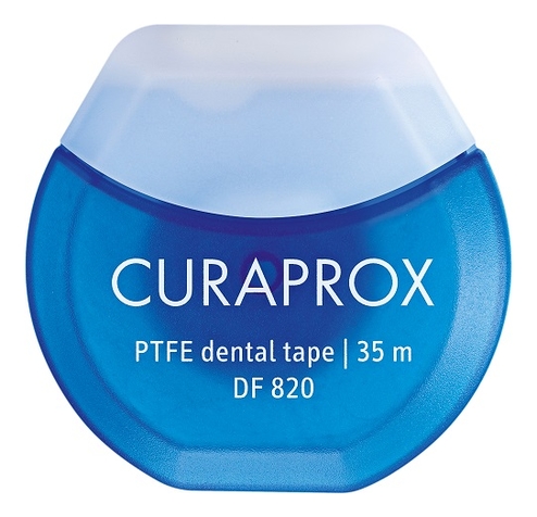 Нить межзубная тефлоновая с хлоргексидином PTFE Dental Tape DF 820 35м от Randewoo