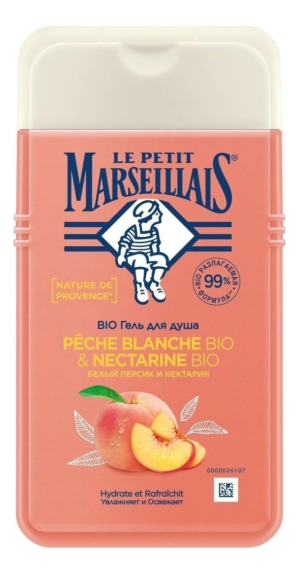 

Гель для душа Белый персик и нектарин Bio Peche Blanche & Nectarine: Гель 250мл, Гель для душа Белый персик и нектарин Bio Peche Blanche & Nectarine