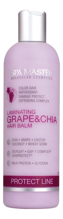 

Бальзам для окрашенных волос Protect Line Laminating Grape & Chia Hair Balm 330мл