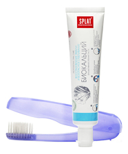 SPLAT Дорожный набор Биокальций (зубная паста 40мл + складная зубная щетка)