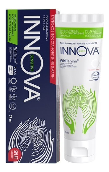 Зубная паста Интенсивное восстановление эмали INNOVA Sensitive 75мл от Randewoo