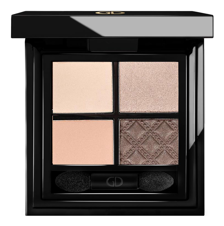 Тени для век четырехцветные Idyllic Soft Satin 7г: 28 Honey Glow