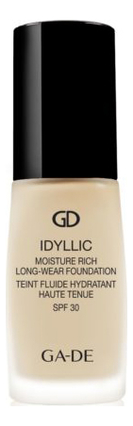 

Тональный крем Idyllic Moisture Rich Long-Wear Foundation SPF30 30мл: 300 Warm Ivory, Тональный крем Idyllic Moisture Rich Long-Wear Foundation SPF30 30мл