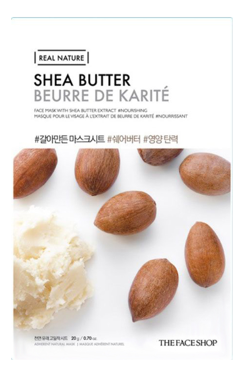 

Тканевая маска для лица с маслом ши Real Nature Mask Shea Butter 20г