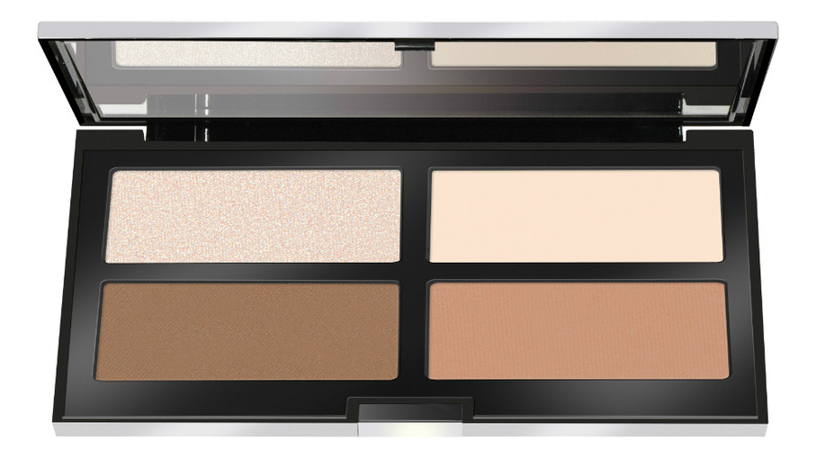 

Набор для контуринга Contouring & Strobing Palette 17,5г: 001 Для светлой кожи, Набор для контуринга Contouring & Strobing Palette 17,5г