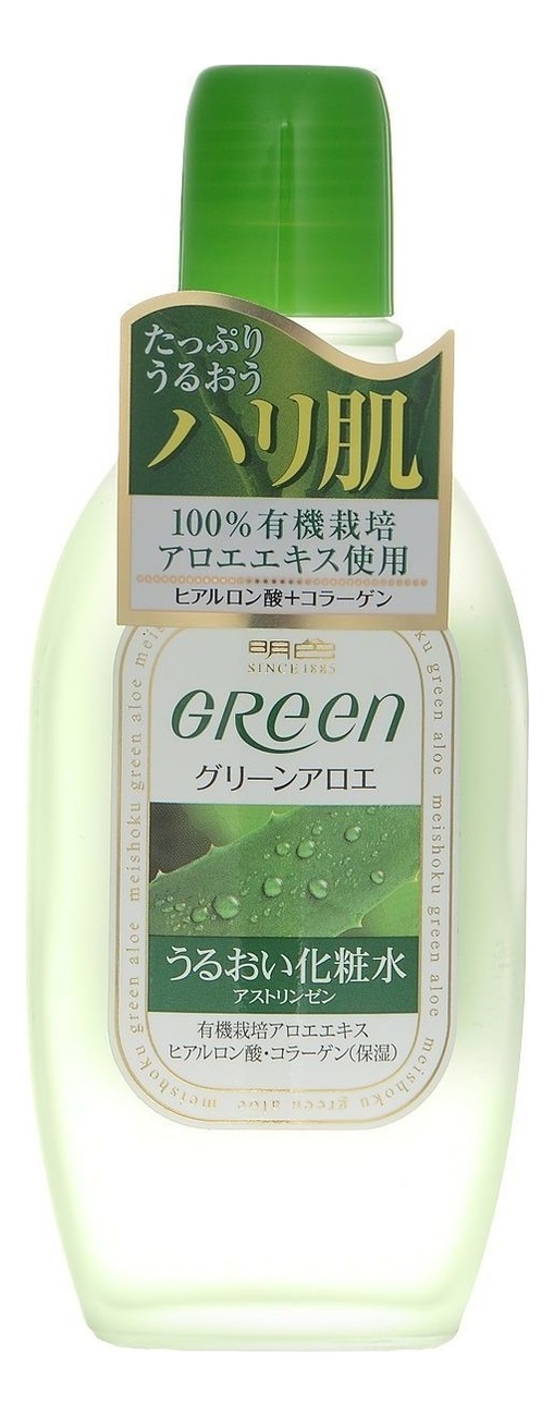 Увлажняющий лосьон для подтягивания кожи лица Green Plus Aloe Astringent 170мл