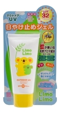 Meishoku Солнцезащитный гель для лица и тела с эффектом отпугивания насекомых Limo Limo Outdoor UV SPF32 PA+++ 50г